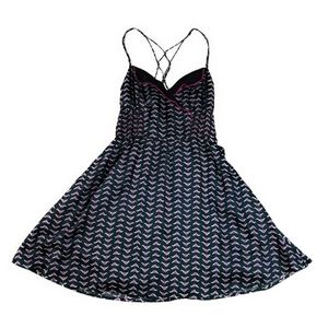 NWT Free People Navy and Purple Free Bird Dress